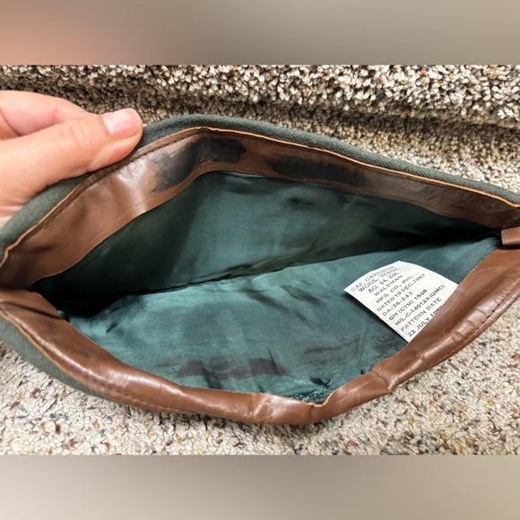 Vintage 1957 Army Garrison Wool Military Caps Green - Picture 3 of 6